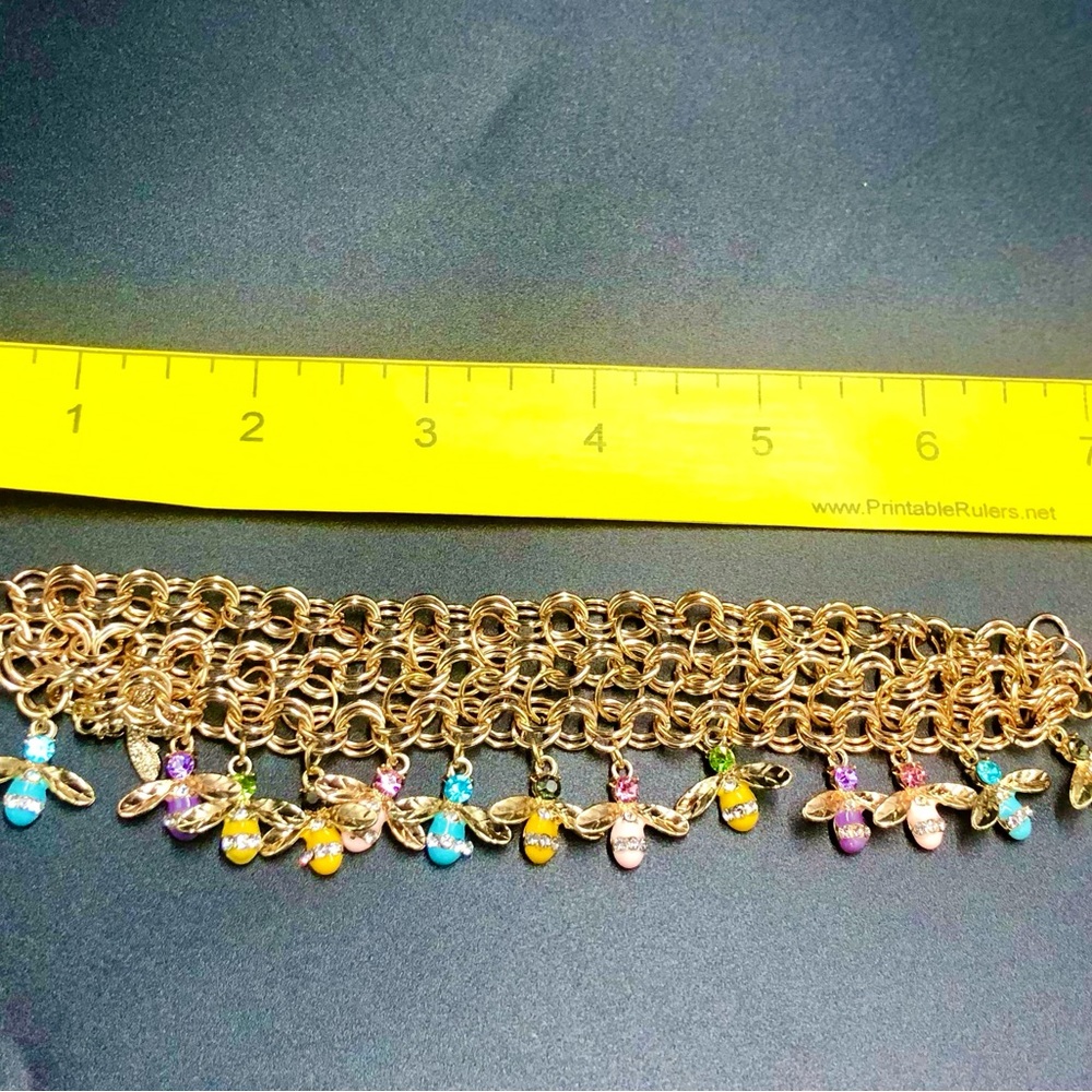 Gold Butterfly Charm Bracelet with Whimsical Design